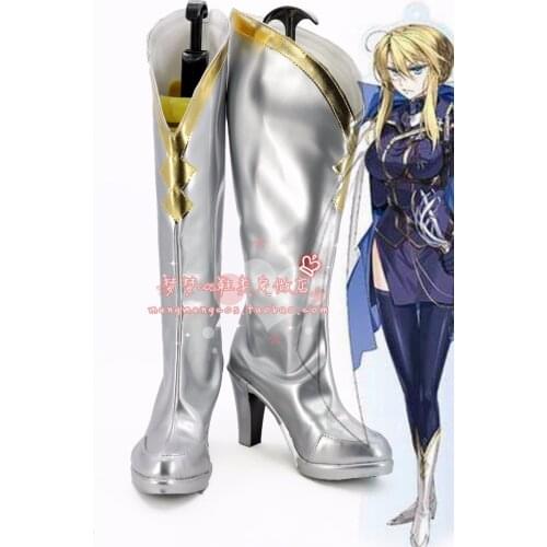 Fate/Grand Order Arturia Pendragon Saber cosplay shoes Boots Custom Made 3623