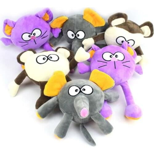 Soft Stuffed Plush Dog Toys Play Interactive Squeaky Dogs Toy Sound Chew Tooth toy