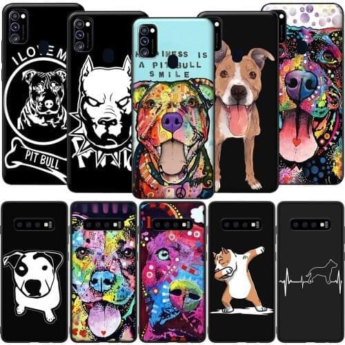 GX177 Pit Bull Pitbull Silicone Soft Case for Samsung S6 S7 Edge S8 S9 S10 S10E S20 Fe S21 S21s S30 Ultra Plus Lite