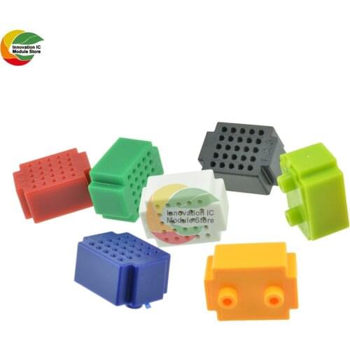 7pcs Mini 25 Points Breadboard Solderless Prototype Tie-point For Arduino DIY KIT ELETCTRONIC