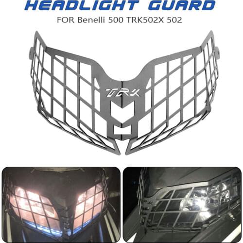 Motorcycle Headlight Headlamp Grille Headlight Grille Guard Cover Protector for Benelli 500 TRK502X TRK500
