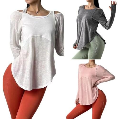 2021 New Fashion Female T-Shirt Cover Up Women’ s Solid Color Off Shoulder Long Sleeve Tops Blouse for Spring Summer S/M/L