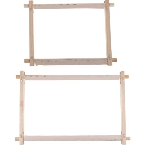 New Wooden Scroll Frame Embroidery Hoop Cross Stitch Work for Needlepoint Crafts Embroidery Supplies