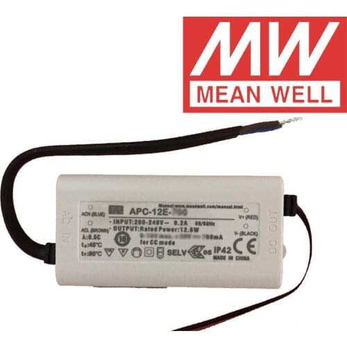 Original Mean Well APC-12E Series meanwell 350mA/700mA Constant current 12.6W Single Output LED Switching Power Supply
