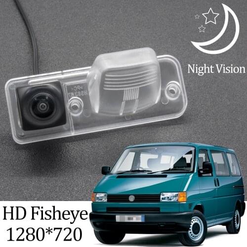 Owtosin HD 1280*720 Fisheye Rear View Camera For Volkswagen VW T4 Multivan Transporter Caravelle Business Car Parking Monitor