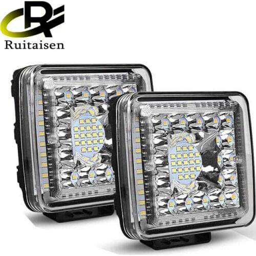 Ruitaisen 4 inch 231W square LED Work Light 12v 24v Off Road Car Lights for Truck Bus Boat Fog Light Car Light Assembly