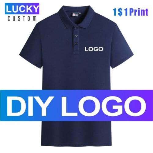 High Quality Imitation Cotton Polo Shirt Custom Design Company Brand Logo/print Embroidery Business Casual Breathable Polo Suit