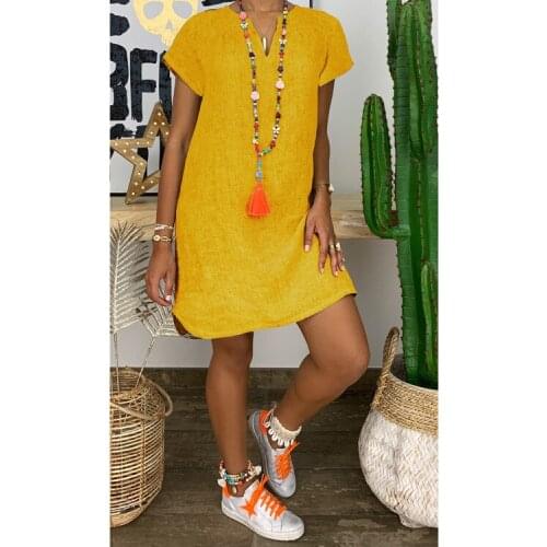 Separqi Linen Summer Dresses