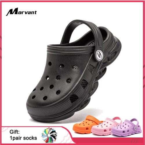 Kids Slippers Cute Garden Shoes Cartoon Childrens Beach Slipper Vents are Breathable Baby Boys Girls Casual Shoes Non-slip