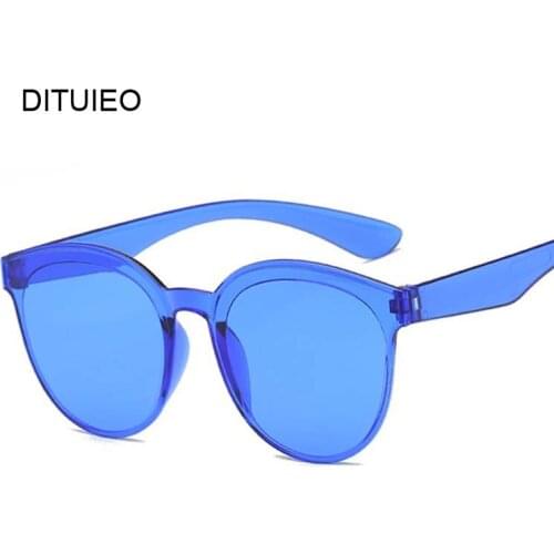 Round Blue Sunglasses Women Retro Brand Design Vintage Sun Glasses For Female Ladies Eyewear Oculos De Sol Feminino UV400