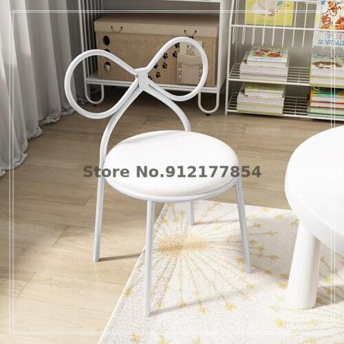 Student home children kindergarten backrest writing dressing table bedroom net red modern simple small apartment makeup chair