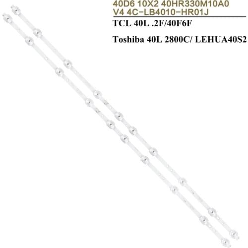 2 pcs/set LED backlight Strip for TCL 40S6500FS 40S6500 40F6F 40L2F 40D6 10X2 40HR330M10A0 V4 4C-LB4010-HR01J