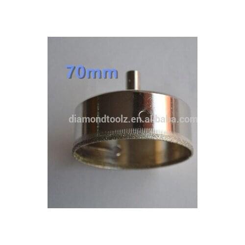 Talentool 70mm Hand Tools Electroplated Diamond Drilling Glass Hole Saw Cutter Bit for Glass Drilling