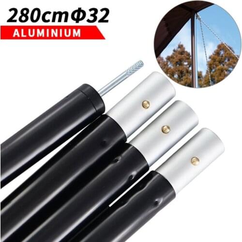 Outdoor large canopy pole 32mm thick aluminum alloy tent pole 4 splicing awning support pole door pole frame