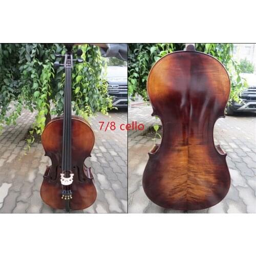 Strad style solid wood SONG Brand cello 7/8,huge and resonant sound#14275