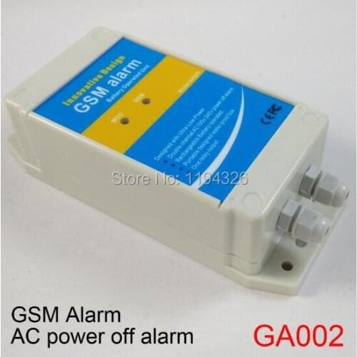 Water-proof GSM controller box 2 alarm detector input,1 relay output for AC power alarm support failure alarm