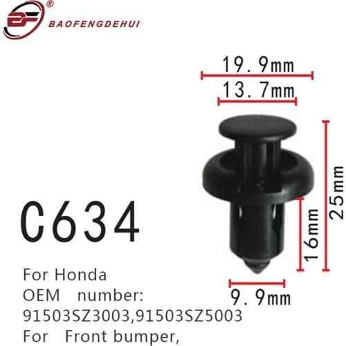 Front Bumper Clips For Honda Screws 91503sz3003,91503sz5003 Fasteners