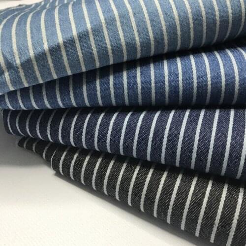 150cmx50cm Pinstripe Jacquard Denim Garment Fabric Diy Shoes Handmade Sofa Cover Clothes Skirt Pants Fabric