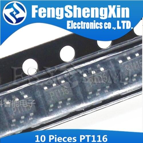 10pcs PT116 SOT23-6 SMD Power charging chip
