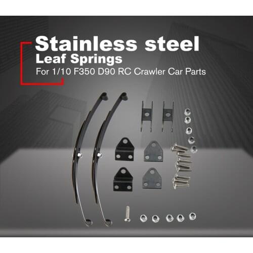 2/4 Pcs 1/10 Rock Crawler Hard Leaf Spring Suspension Stainless Steel Bar for F350 D90 RC4WD Tamiya Axial Truck