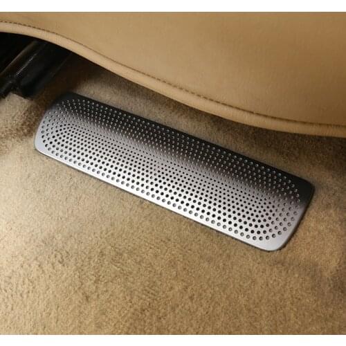 2008-2019 2pcs Stainless Car Interior Seat Air Condition Outlet Vents Protector Cover For Toyota Land Cruiser 200