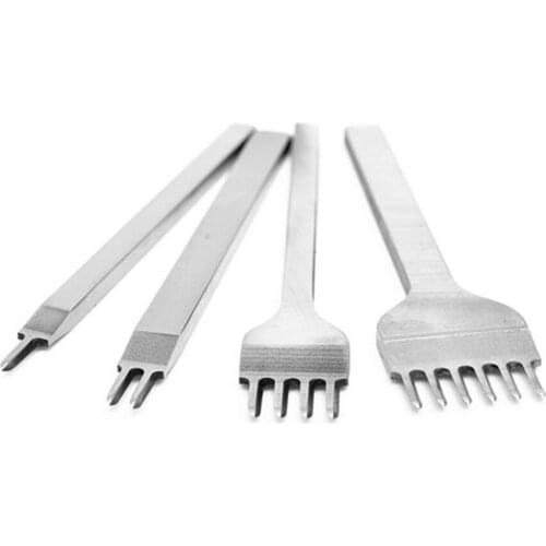 3mm 4mm 5mm 6mm Leather Craft Tools Hole Punches Stitching Punch Tool 1+2+4+6 Prong Hole Punches
