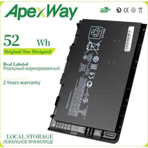 Apexway 8 Cells 14.8V New Laptop Battery for HP EliteBook Folio 9470 9470M HSTNN-IB3Z HSTNN-I10C BT04XL BA06 687517-1C1 52Wh