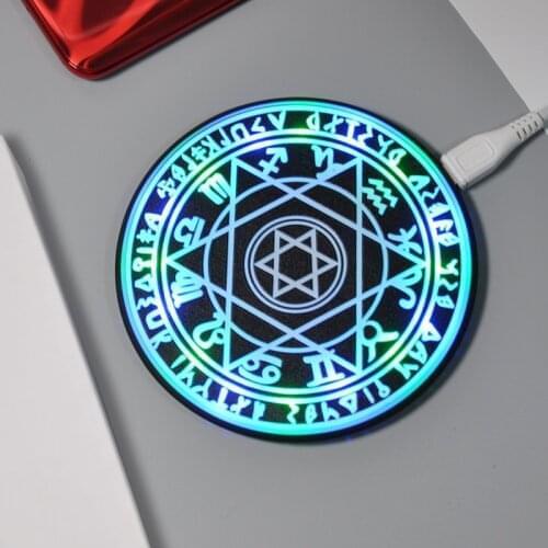 Magic Circle 10W Qi Charging Pad Wireless Phone Charger For iPhone 8 plus X XS 11 12 Pro Max XR For Xiaomi Huawei Universal