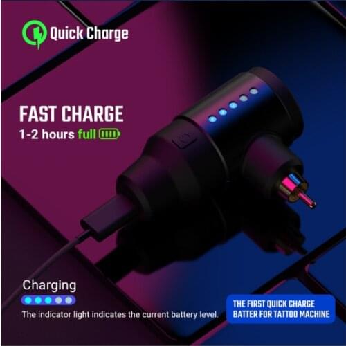 Newest Wireless Power Supply Mini Tattoo Power RCA DC Connector Tattoo Supplier for Tattoo Pen Machine Free Shipping