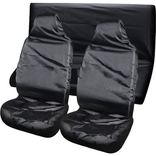 3 Pcs suit Car seat cover Four seasons universal black auto parts Seat cover Waterproof Dustproof car seat cover Car decoration