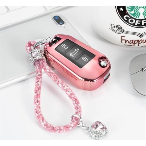 New Soft TPU Flip Car Key Case Full Cover Shell For Citroen CACTUS C4L Peugeot 508 301 2008 3008 408 C5 C3 Auto Key Protection