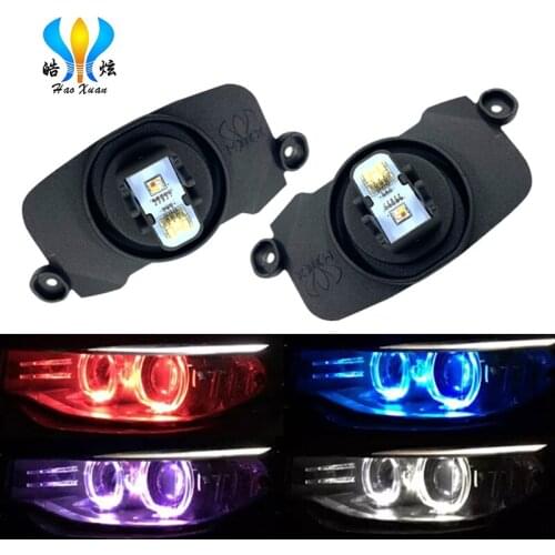 HaoXuan for BMW F30 F31 F34 3 Series 320i 328i 335i Car 2011-2016 LED Colorful APP Control Angel Eye Original Car Module