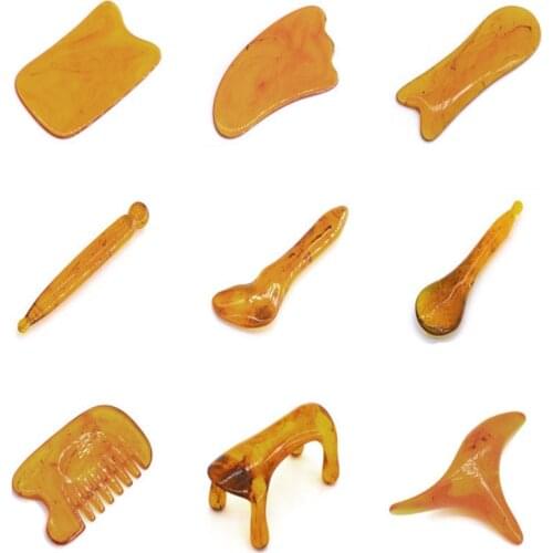 Gua Sha Massage Tool Body Guasha Scraper Jade Scraping Board Traditional Physical Therapy Anti Cellulite Weight Lose Health Care