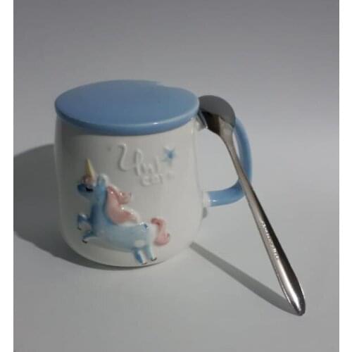 Unicorn Mug Cup With Spoon