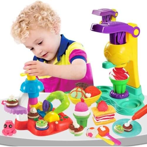 Kitchen Toy For Children Clay Mud Diy Mold Tool Set Educational Toy Creative Kitchen Toys Popsicle Noodles Cookie Machine Choose
