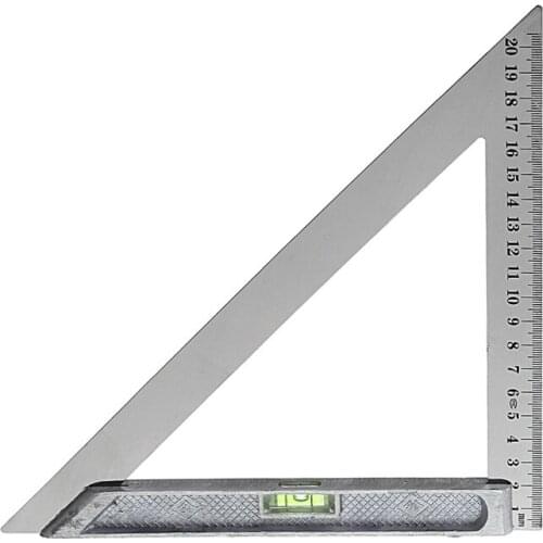 High quality 150mm/200mm Triangle Ruler 90 Degree Alloy with Horizontal Bead Woodworking Measuring Tool