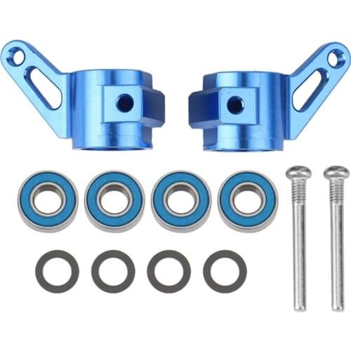 Metal Front Steering Blocks Steering Cup Upgrade Parts Set for 1/10 Traxxas 2WD Slash Rustler Stampede Bandit