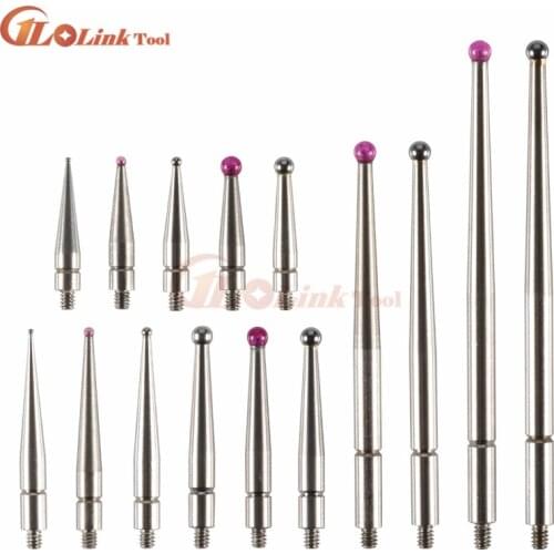 M1.6 M1.8Thread Diameter 2mm Head 14.9 20.9 Length Ruby Head Pin Gauge Micrometer Tip Lever Dial Test Indicator Probe mikrometre