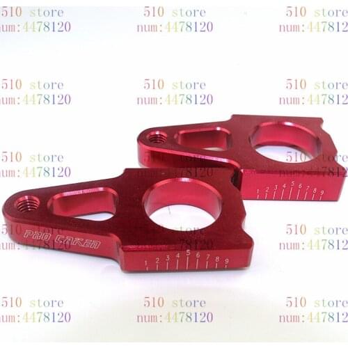 New CNC Rear axle Slider blocks Spindle Chain Adjuster Falling Protection cap for honda crf 450 crf 250 CR125 dirtbike Motorcycl