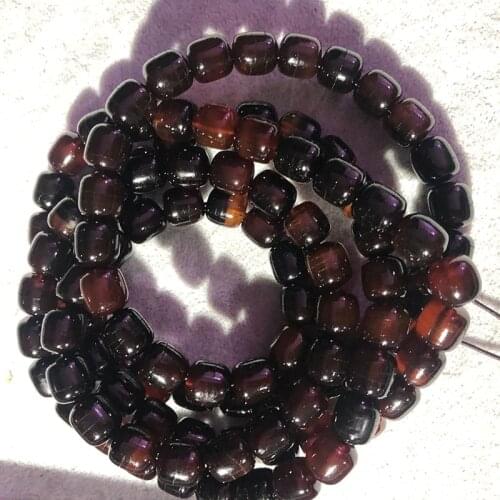 Wholesale Natural Turtle Shell Bracelet 108 Buddhist Drum Beads Bucket Bracelets For Women Men Rosary Tibetan Style DIY Jewelry