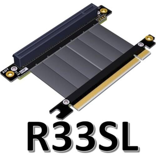 Elbow Design Gen3.0 PCI-E 16x To 16x 3.0 Riser Cable 5cm 10cm 20cm 30cm 40cm 50cm PCI-Express pcie X16 Extender Right Angle