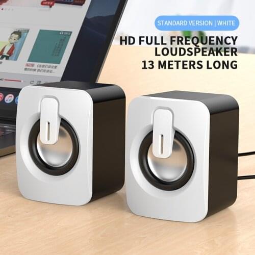 USB Wired Computer Speakers Bass Stereo Subwoofer Laptop Smartphones Desktop computer desktop players