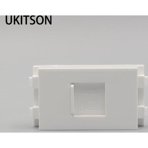 Sliding Door Slot Socket Blank Spacer Empty Modules For 1 RJ45 Network Keystone Connector Plug