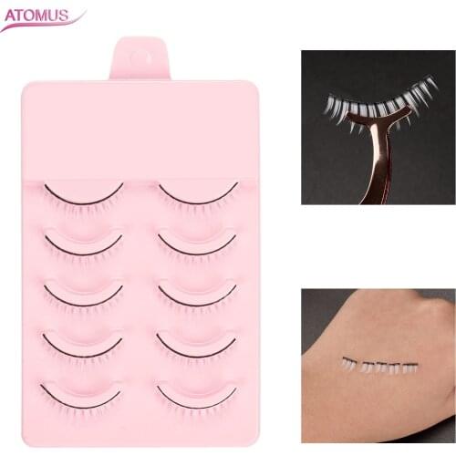Hot Eyelashes Extension Fashion White Eyelashes Cosplay Makeup Natural Long Cross Strip False Eye Lashes Beauty Makeup Tools