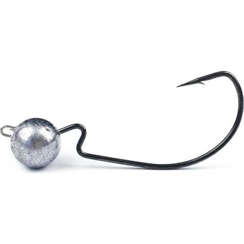 10pcs High Carbon Steel Exposed Lead Jig Head Fishing Hook 3.5g 5g 7g 10g Wide Crank Fishhook Jig Baits Jigging Lure Accessories