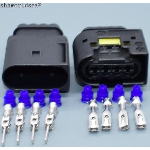 Worldgolden 4pin 3.5mm female male housing plug wire harness connectors 1JBJ21 9441491 for BMW benz 2E0905229