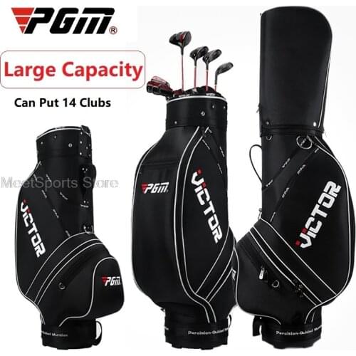Pgm Golf Sports Package Standard Travel Caddy Cart Bag Large Capcity Golf Ball Staff Bag With Cover Can Hold Complete Golf Set