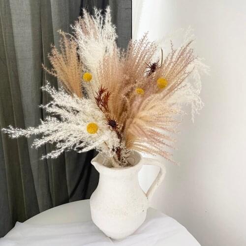 Wedding Pampas Grass Decor Feather Flowers Natural Dried Flower Reed Plants Easter Christmas Decorations Home Living Room Decor