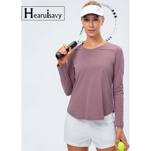 Plus Size Loose Yoga Clothes For Fitness Sport Shirt Women Blouse O-Neck Workout Running Long Sleeve Femme Breathable Gym Top
