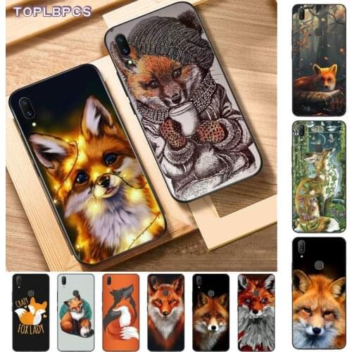 TOPLBPCS Anime funny foxs lovely cute Cute Soft Phone Case Capa for Vivo Y91C 31 53 19 11 17 81 55 66 69 71 V11 i 9 7 67